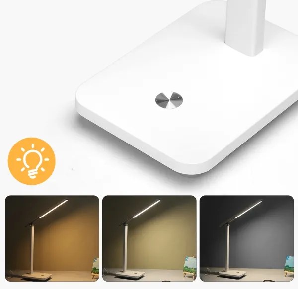 Aigostar - LED Stmievateľná stolná lampa LED/5W/5V 3000-6500K biela/čierna