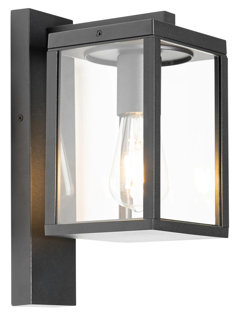 Inteligentná vonkajšia nástenná lampa čierna IP44 vrátane Wifi ST64 - Charlois