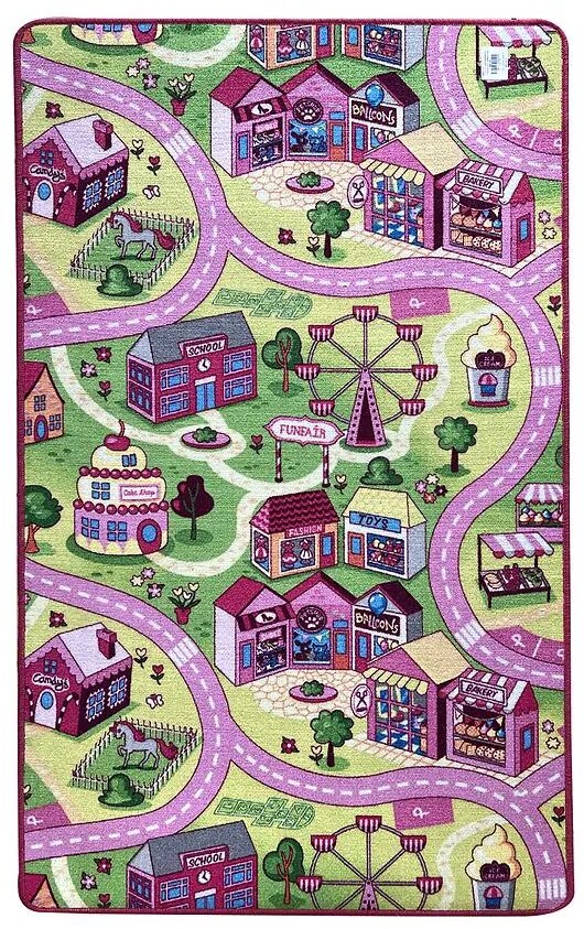 Koberec Kids Funfair 1,0/1,65 ružový