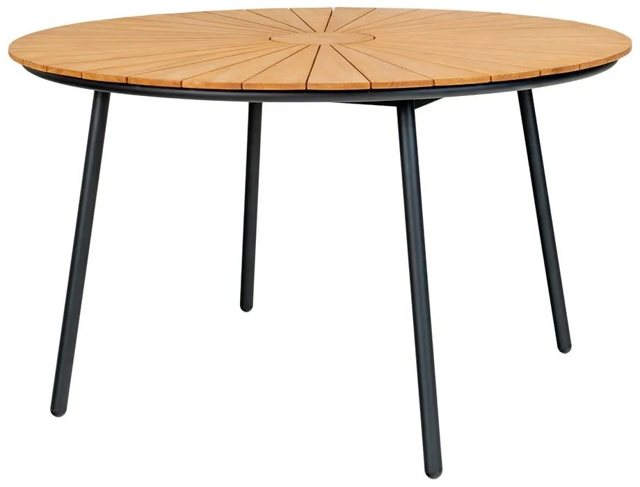 Okrúhly záhradný jedálenský stôl z teakového dreva ø 130 cm Cleveland – House Nordic
