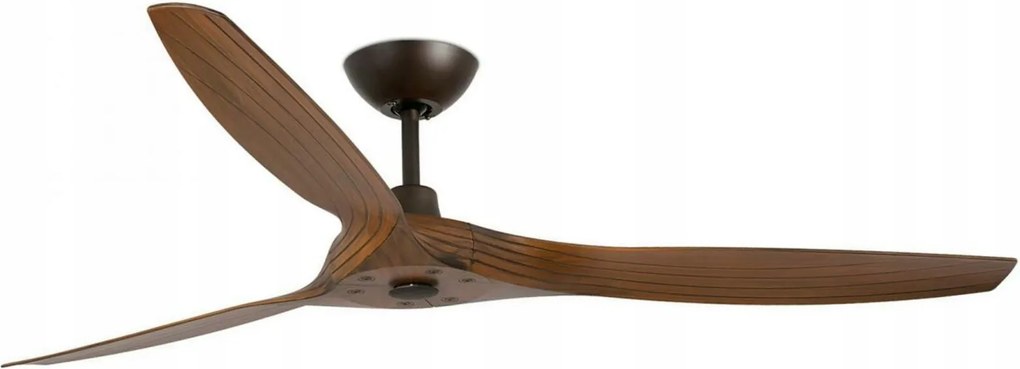 Stropný ventilátor Faro Morea L, DC motor, tmavo hnedá/orech, 152 cm