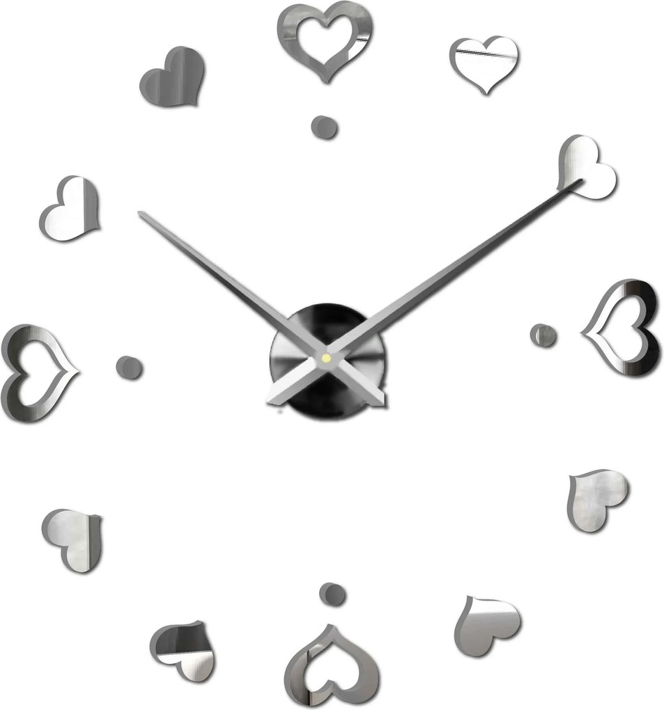 SENTOP | Nástenné hodiny ako obraz moderné hodiny vyrobené z plastu 12S046-S-Wall clock HEU- analógové
