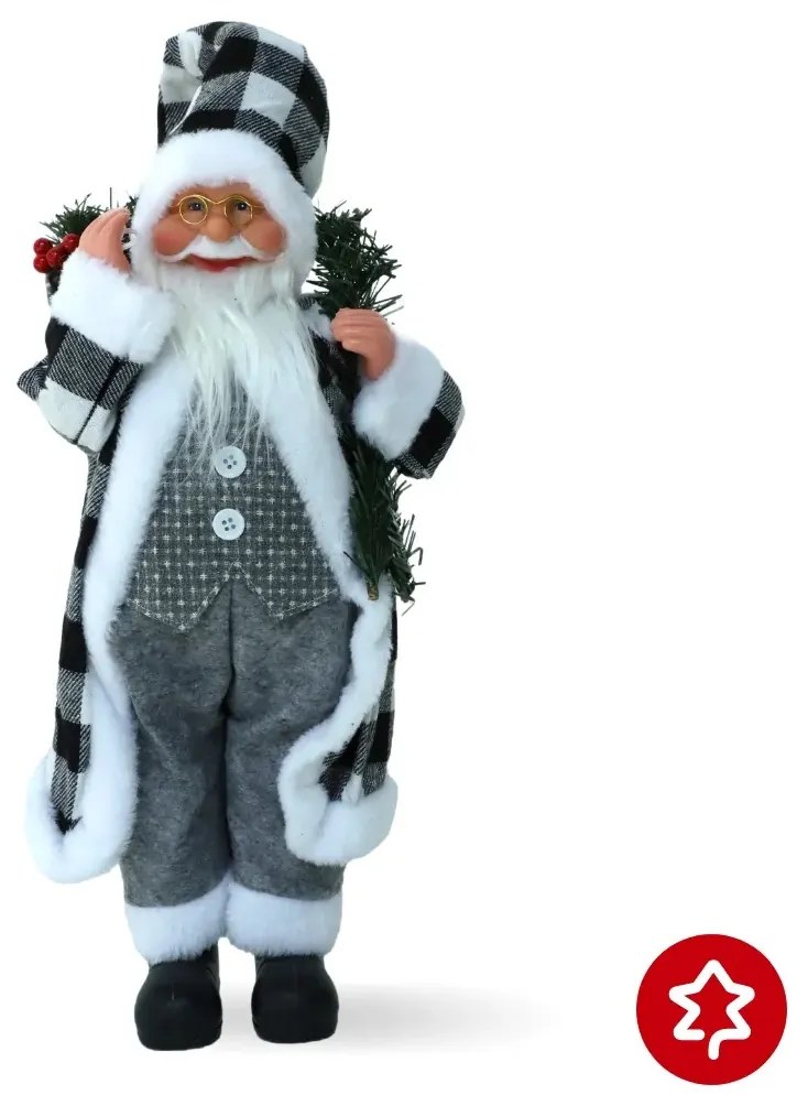 Santa Claus Silver 45 cm