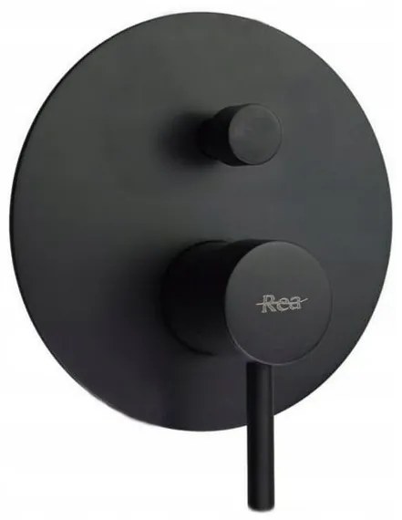 Rea Lungo, podomietková vaňová súprava + box P6300 - komplet sada, čierna matná, REA-P6300