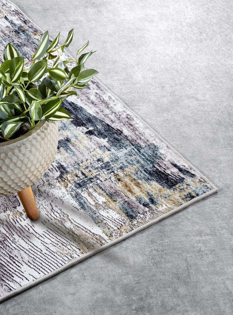 ELLE Decoration, Kusový koberec Imagination New 106038 Sapphire/Gold z kolekcie Elle, 160x230, viacfarebná, obývacia izba