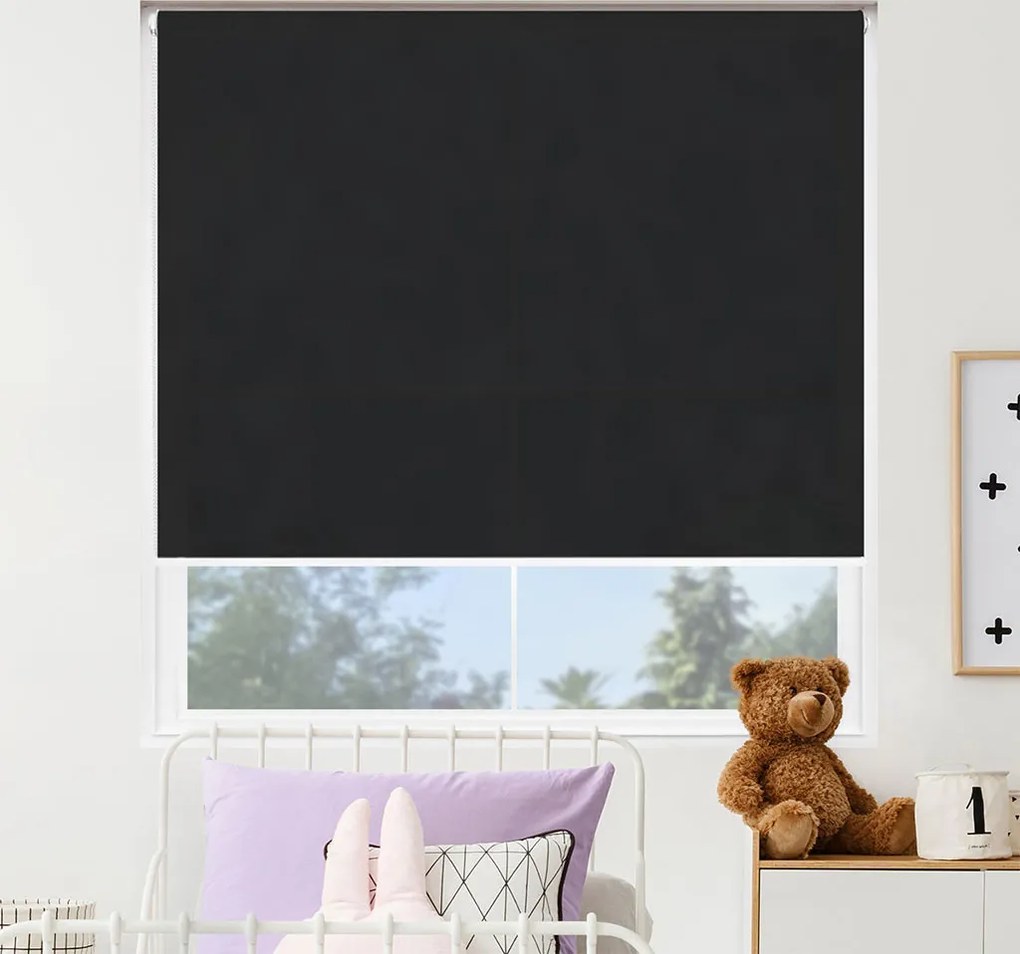 FOA Látková roleta, STANDARD, Temno čierná, LM 069 , 100 x 150 cm