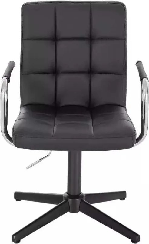 LuxuryForm DESIGN Stolička VERONA na čiernom kríži - čierna