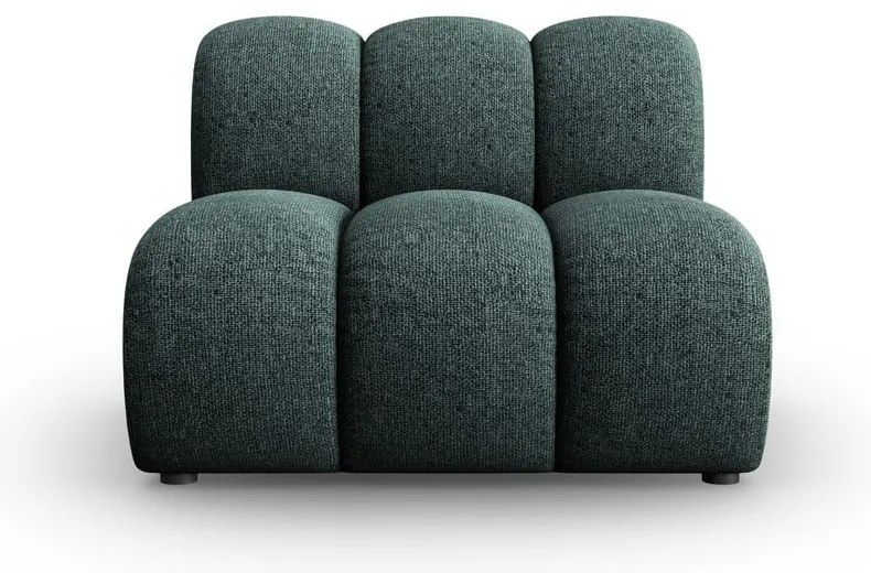 Tyrkysovomodrý modul pohovky (stredový diel) Lupine – Micadoni Home