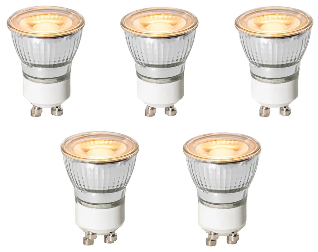 Sada 5 GU10 3-stupňových stmievateľných LED žiaroviek 35 mm 4 W 200 lm 2200 K