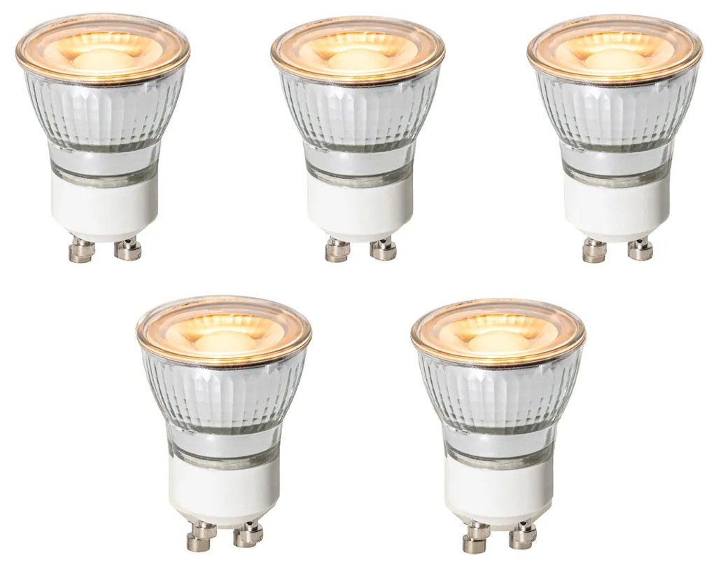 Sada 5 GU10 3-stupňových stmievateľných LED žiaroviek 35 mm 4W 200 lm 2200K