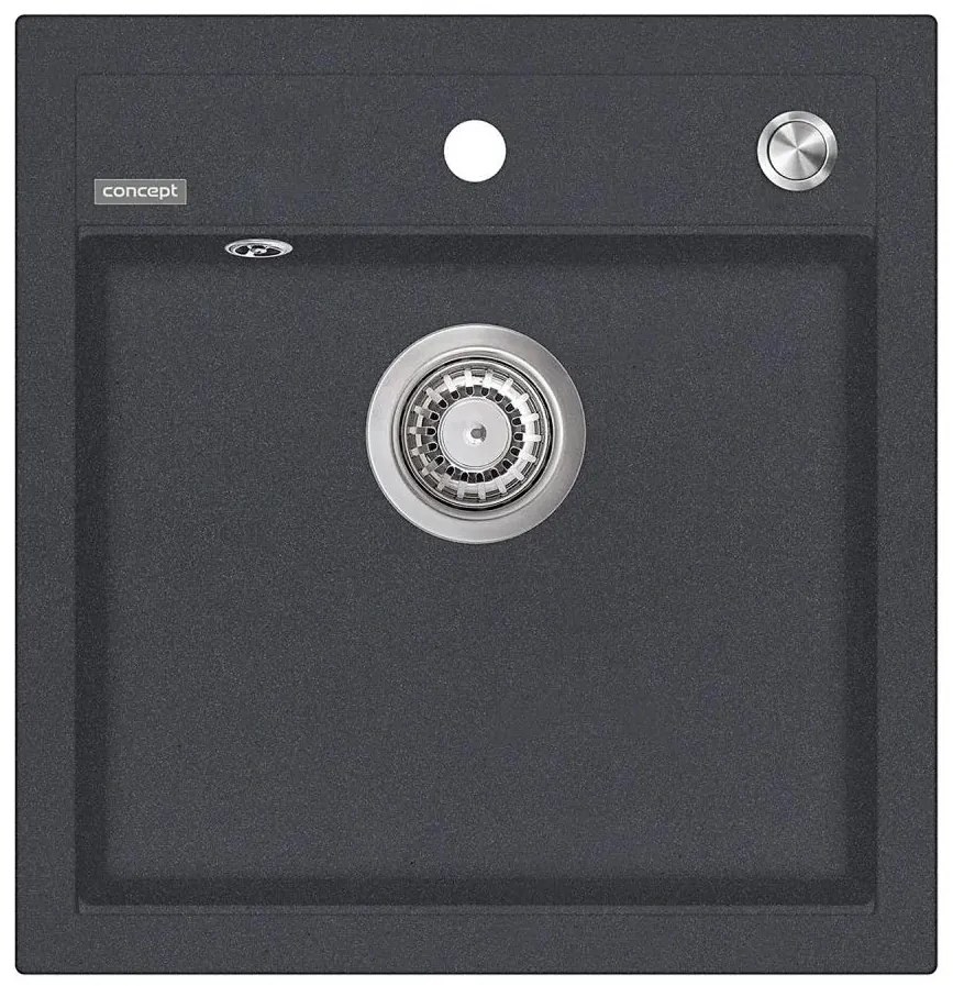 Concept DG00C50DG - Kuchynský drez CUBIS 49x51 cm granit/ tmavosivá