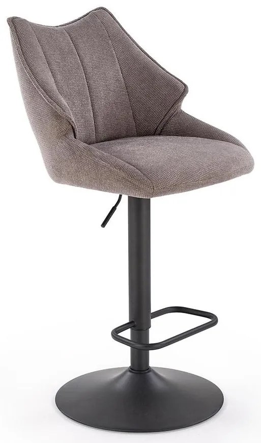 Barová Stolička H122 sivá/čierna