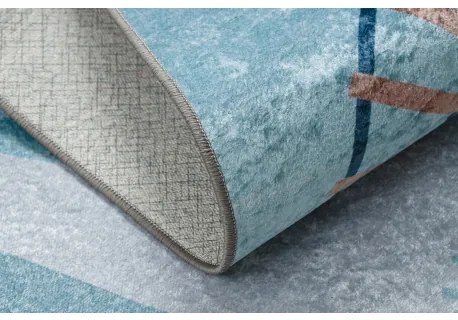 JUNIOR 52243.801 umývací koberec Koľajnice pre deti protišmykový - modrý Veľkosť: 80x150 cm