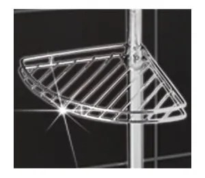 Teleskopická kúpeľňová polička z nehrdzavejúcej ocele - Maximex