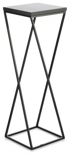 Stojan na kvety LOFT 70x24 cm čierna