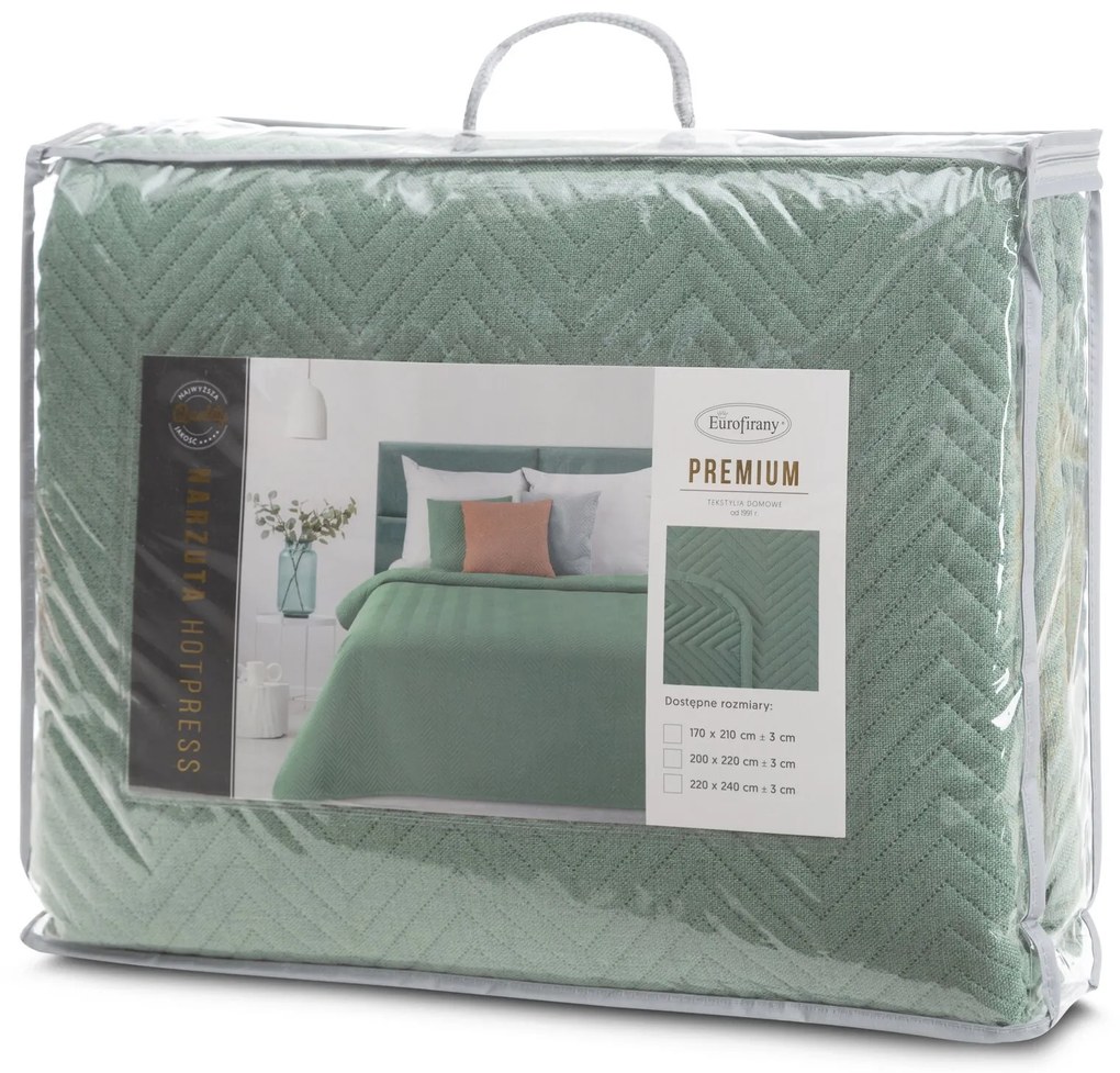 PREHOZ NA POSTEĽ LEN3 200X220 CM ZELENÝ