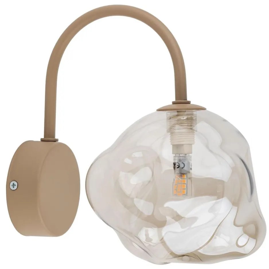 TK Lighting Nástenné svietidlo LAVA 1xG9/8W/230V béžová/dymová béžová 11152
