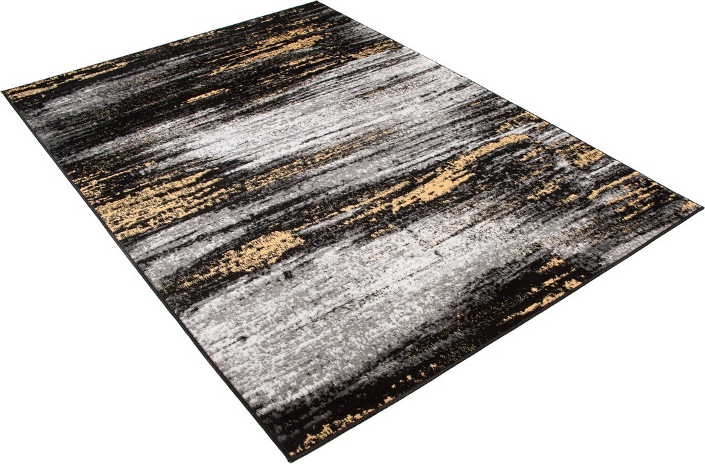 TA Koberec Z905A BLACK MAYA PP EYM Sivý Obdĺžnikový Rozmer: 140x200 cm