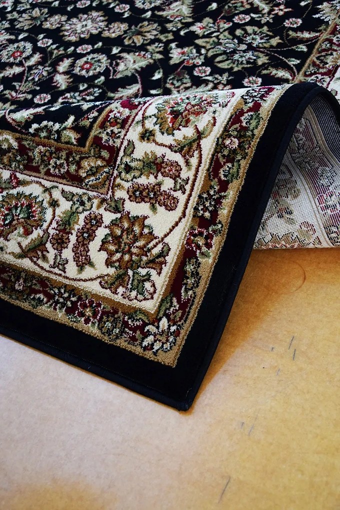 BE Koberec Anatolia 5378 BLACK – čierny obdĺžnikový Rozmer: 100x200 cm