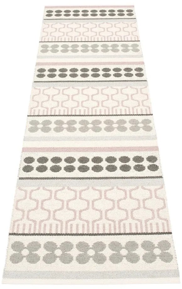 Svetloružovo-sivý vnútorný a vonkajší behúň 70x270 cm Asta Pale Rose – Pappelina