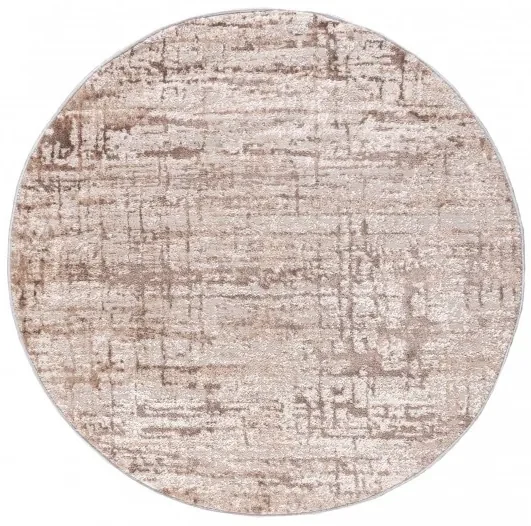 Koberec PORTLAND D175E vizon - biely kruh