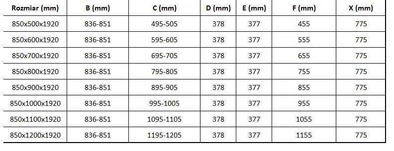 Mexen Lima, sprchovací kút 85 (dvere) x 110 (stena) cm, 6mm číre sklo, chrómový profil, 856-085-110-01-00