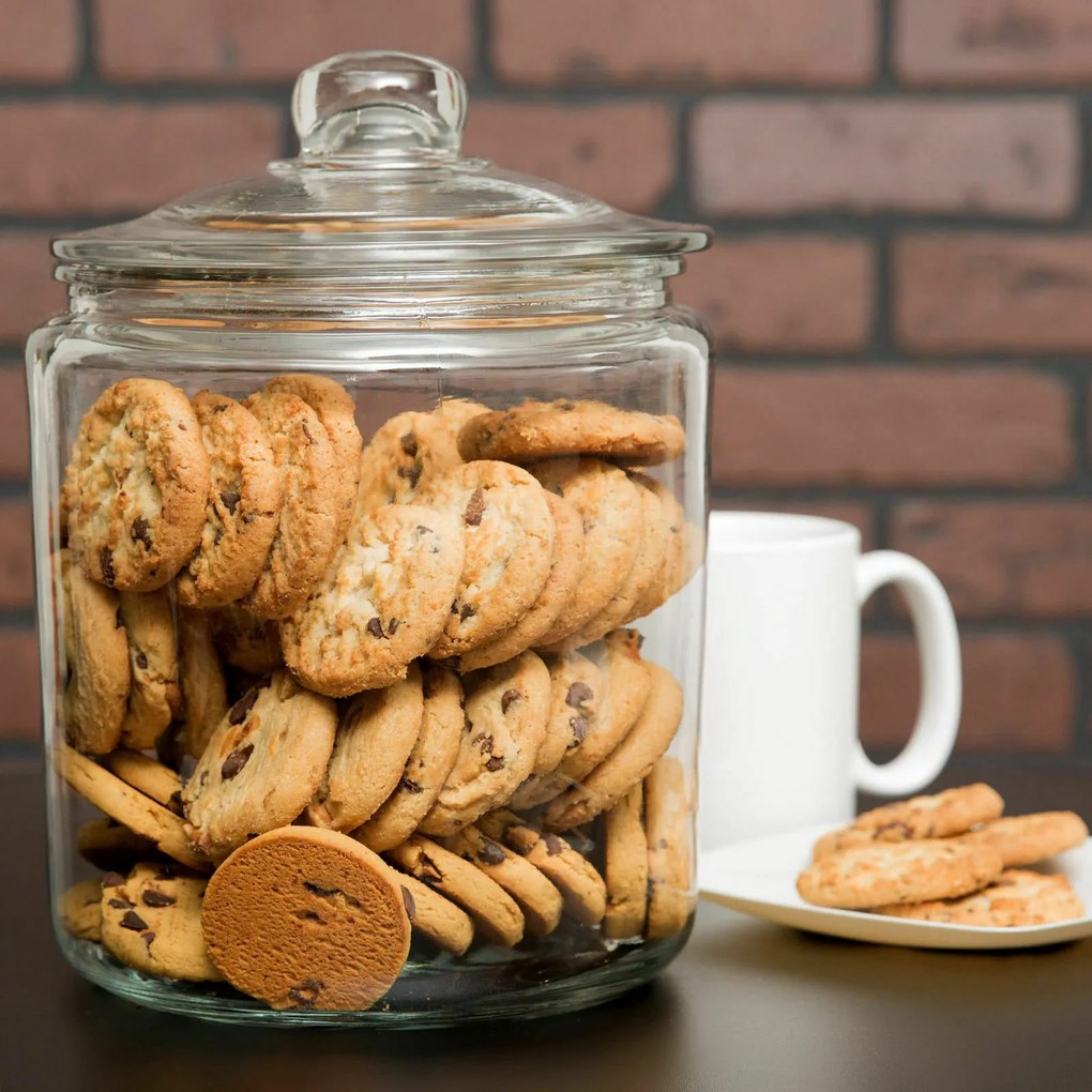 ADEO Skleněná dóza, velký objem 6,35l BISCOTTI
