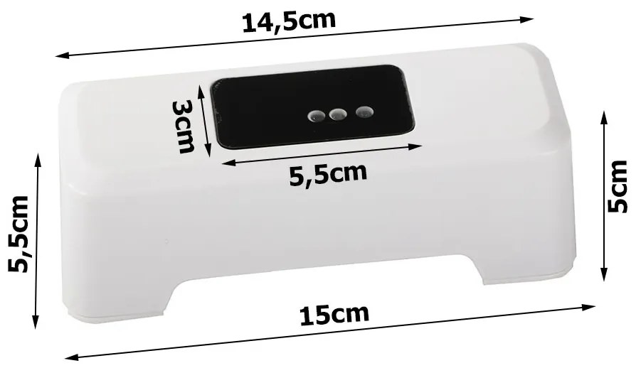 Moderné bezdotykové splachovanie WC s automatickým senzorom pohybu - VERK 27030