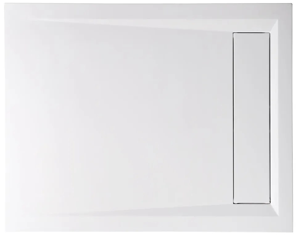 Polysan, VARESA sprchová vanička z liateho mramoru so záklopom, obdĺžnik 110x90x4cm, 72938