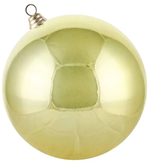 DECOLED Plastová koule, prům. 30 cm, zlatá, lesklá