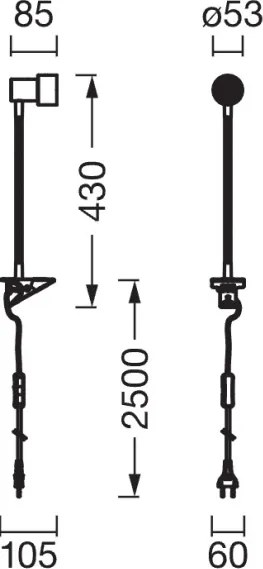Osram - Lampa s klipom CLIP STEP FLEX 1xGU10/5W/230V biela