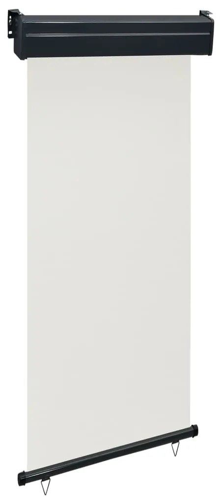vidaXL Bočná markíza na balkón 100x250 cm, krémová