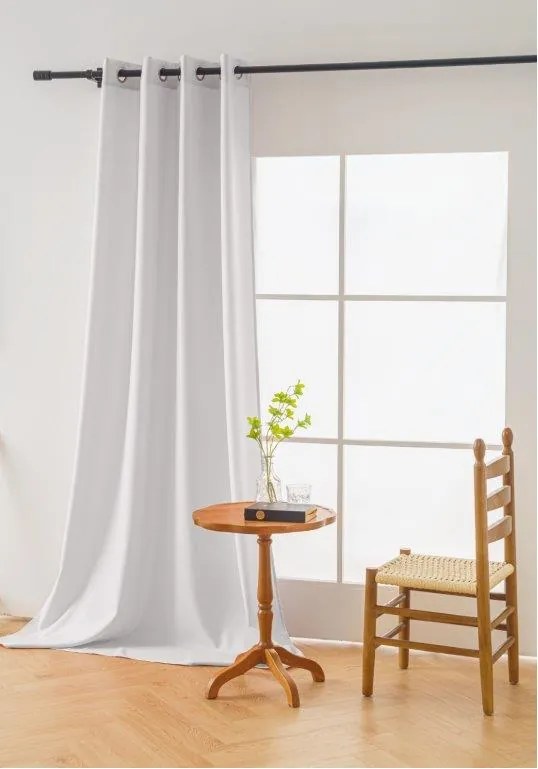 Záves OXFORD LIGHT 140x250 cm, biely Zavesenie: Riasiaca páska