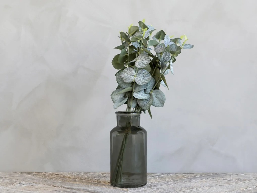 Dekorácia umelá zelená kvetina Eucalyptus bouquet - 35 cm