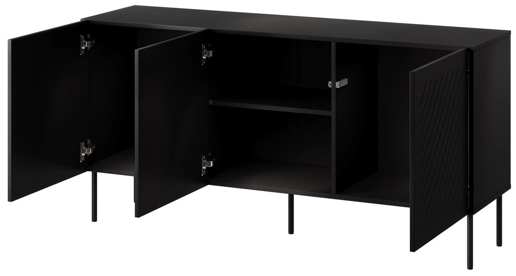 Cama Komoda Siena 150 - čierna