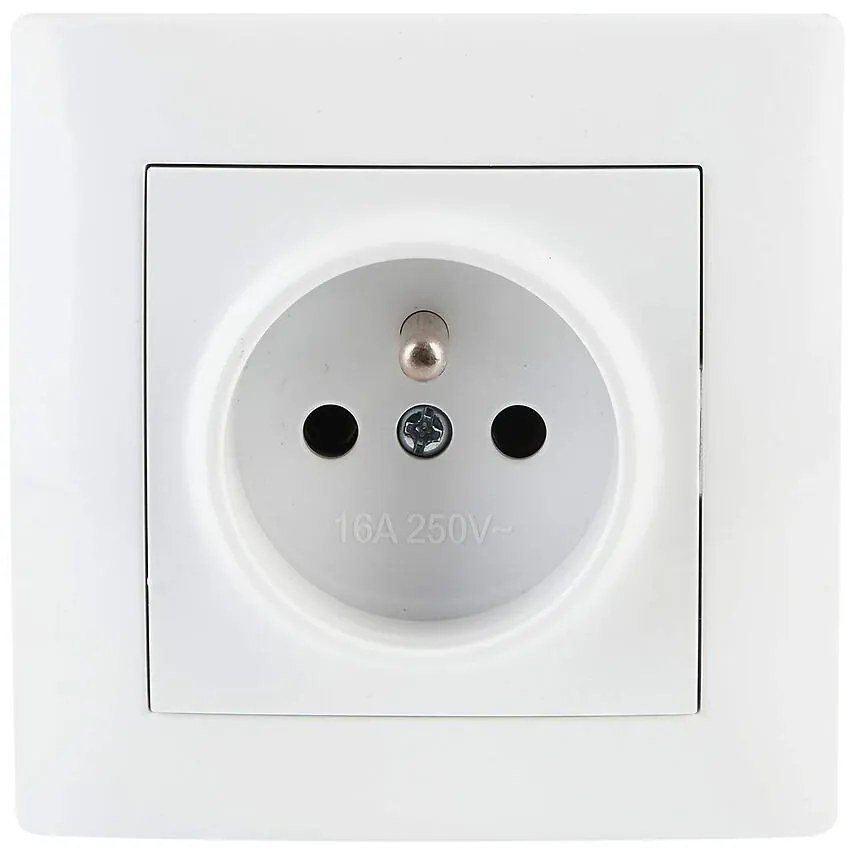 Zásuvka jednoduchá WESA biela