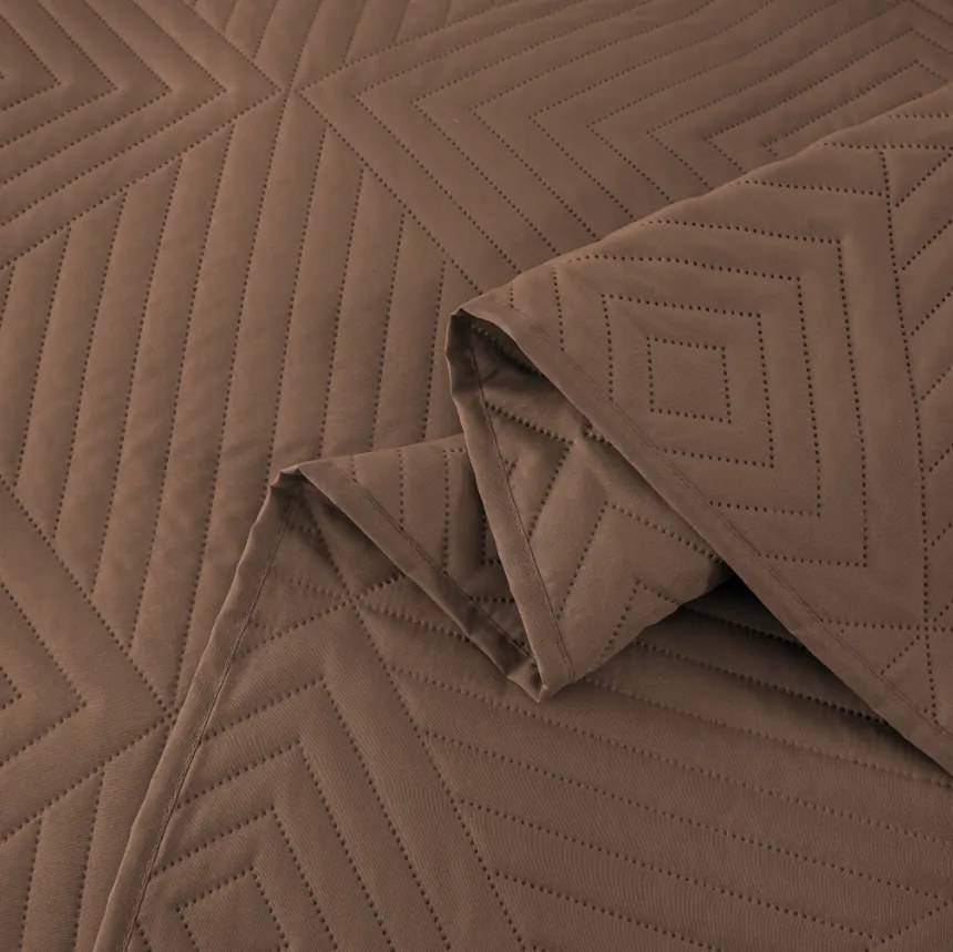 Prehoz na posteľ CALDERA, tmavo béžový Rozmer: 200 x 220 cm