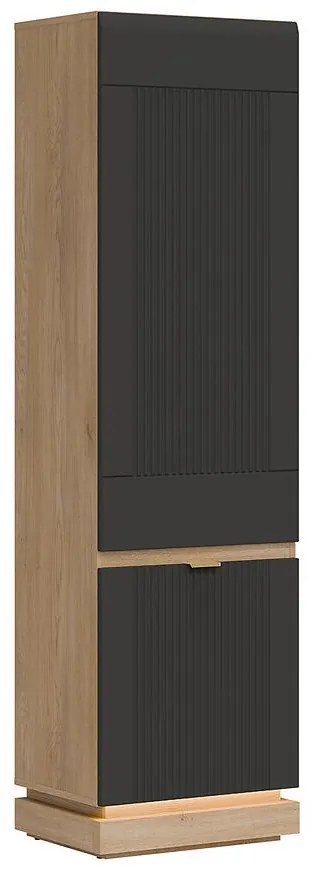 Vitrína L/P Milton Ml07 Dub Crem Torro Antracit