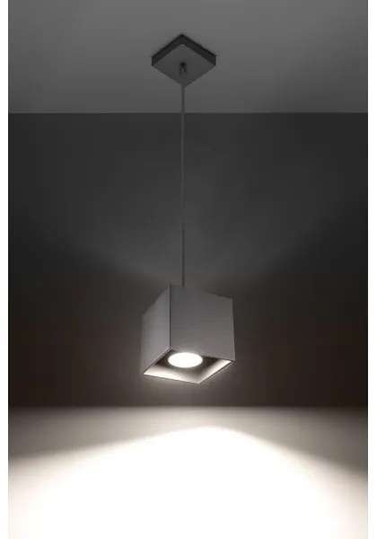 Luster na lanku QUAD 1 1xGU10/40W/230V šedá