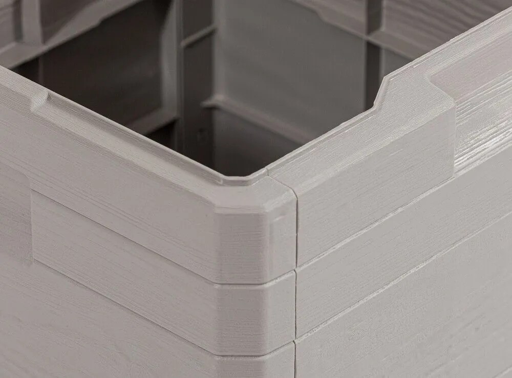WOODYS záhradný plastový úložný box 90 L, svetlo šedá