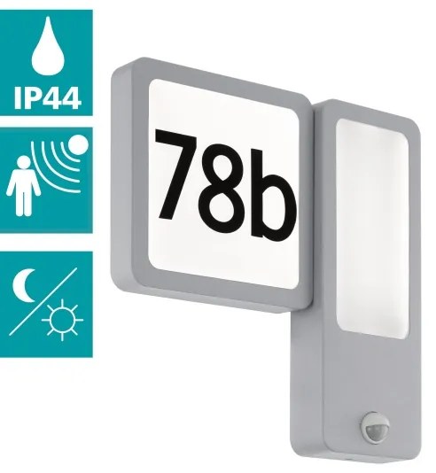 Eglo 97297 - LED Vonkajšie nástenné svietidlo CHEIRA 2xLED/2,7W + 1xLED/3,6W/230V