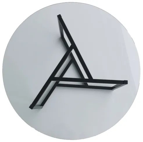 Konferenčný stolík TRIO 42x75 cm číra/čierna