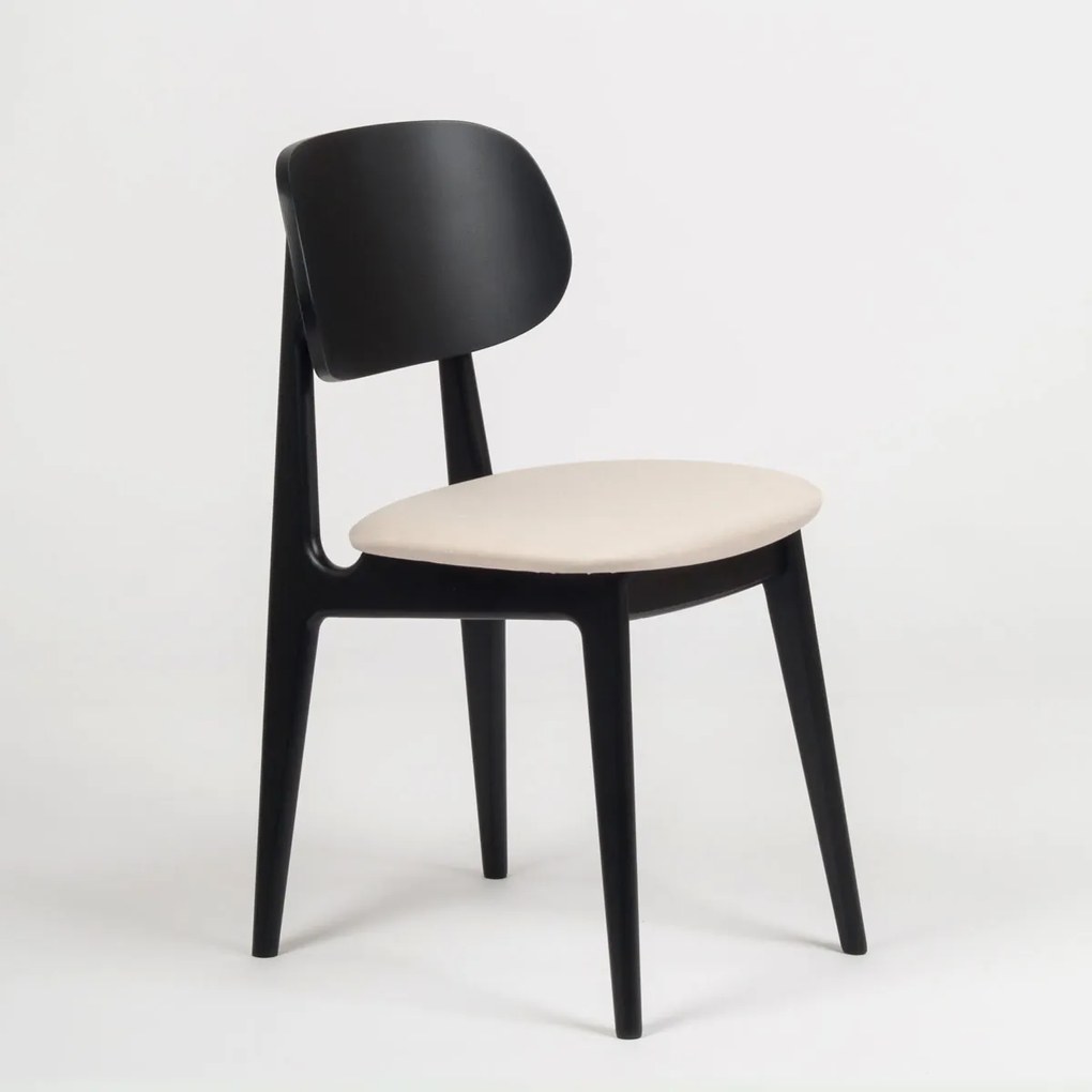 Stima Stolička BUNNY/LÁTKA Vyberte odtieň ->: Čierna, Vyberte látku ->: LUX Cappuccino 24