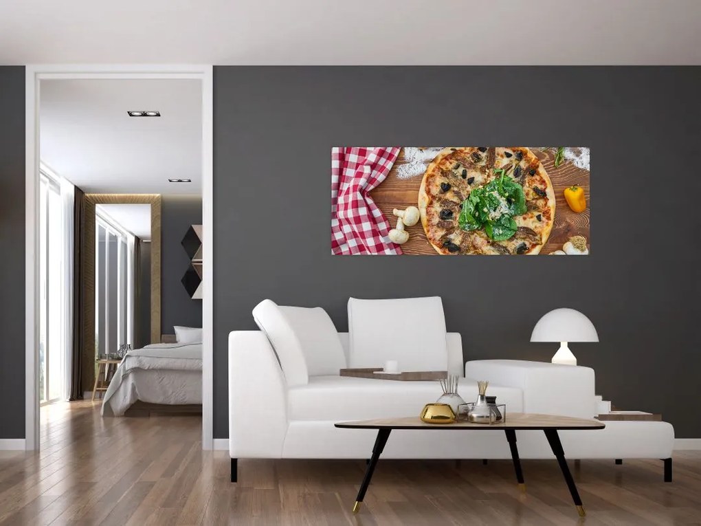 Obraz pizze (120x50 cm)