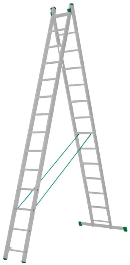 ALVE Rebrík hliníkový dvojdielny univerzálny 7514 PROFI EUROSTYL