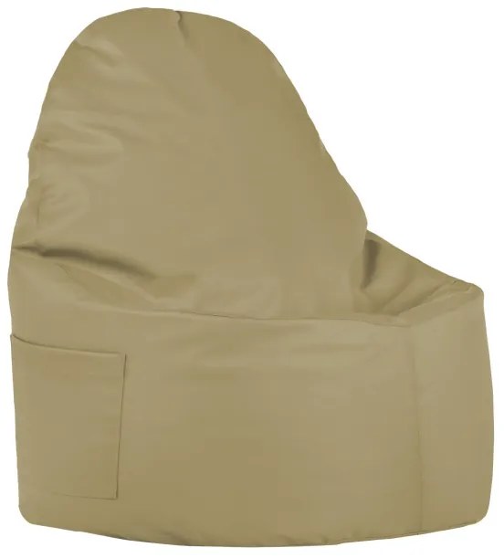 Kreslo Porto ekokoža zemité