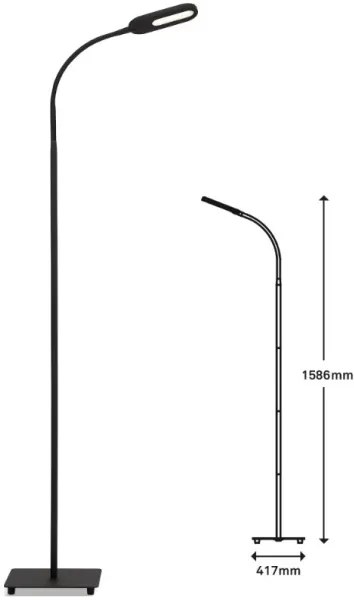 Briloner 1297-015 - LED Stmievateľná flexibilná stojacia lampa LED/6,6W/230V