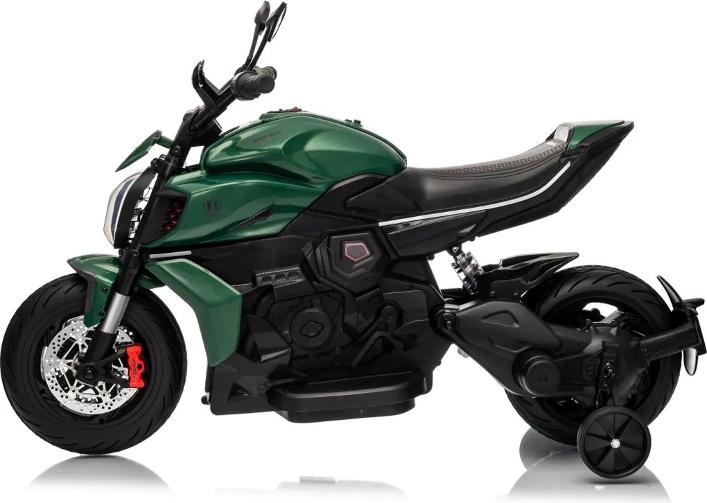 Detská elektrická motorka Ducati Diavel x Bentley Green