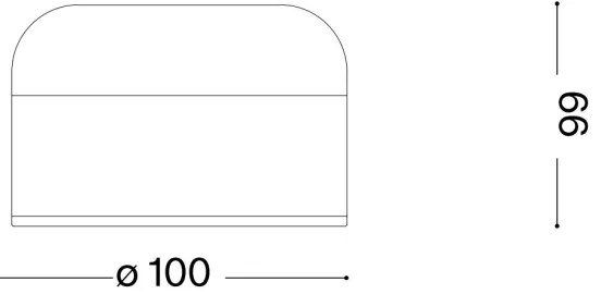 Ideal Lux LED dotyková stolná lampa MIGNON LED/5W/5V pr. 10 cm CRI 90 mosadz