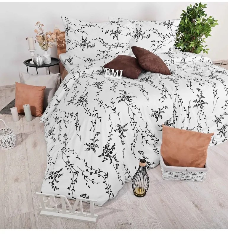 Obliečky Talin satén EMI, Štandardný set jednolôžko obsahuje 1x 140x200 + 1x 70x90